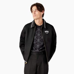 کت دیکیز مشکی مدل Dickies x Lurking Class Eisenhower Jacket