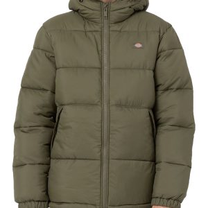 پافر مردانه کلاه دار دیکیز مدل Alatna Oversized Puffer Jacket سبز