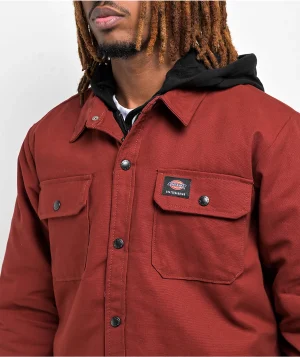 کاپشن Dickies مدل Dickies Skateboarding Duck Fired Brick Hooded - Image 2