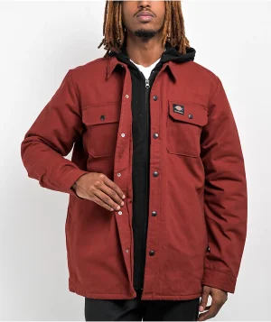 کاپشن Dickies مدل Dickies Skateboarding Duck Fired Brick Hooded - Image 5