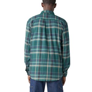 پیراهن دیکیز مدل Flex Flannel L/S سبز - Image 2