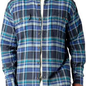 پیراهن دیکیز مدل Flex Flannel L/S آبی