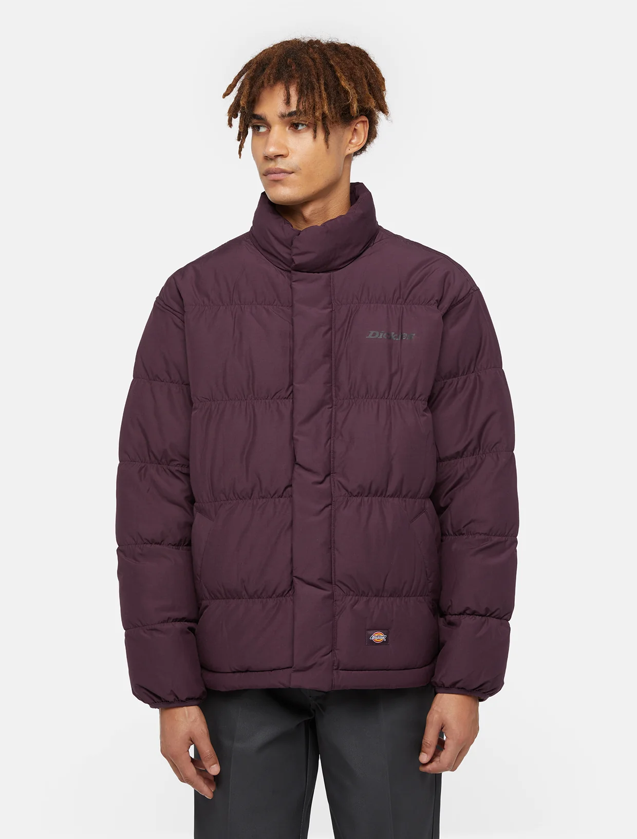 کاپشن پافر مردانه Dickies مدل Scobey Puffer Jacket رنگ بنفش (Violet)