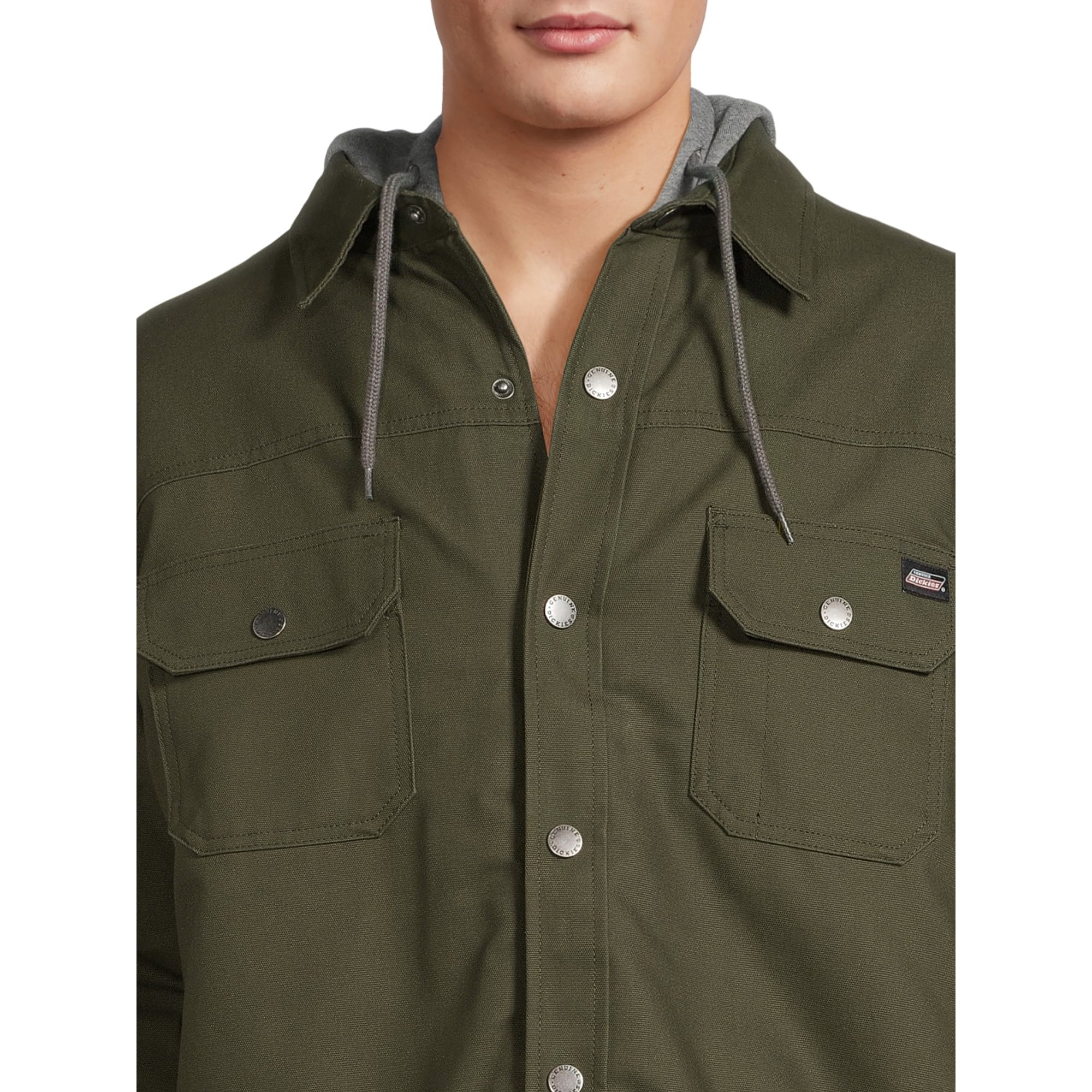 کاپشن دیکیز مدل Genuine Dickies Canvas Hooded Shirt سبز - Image 3