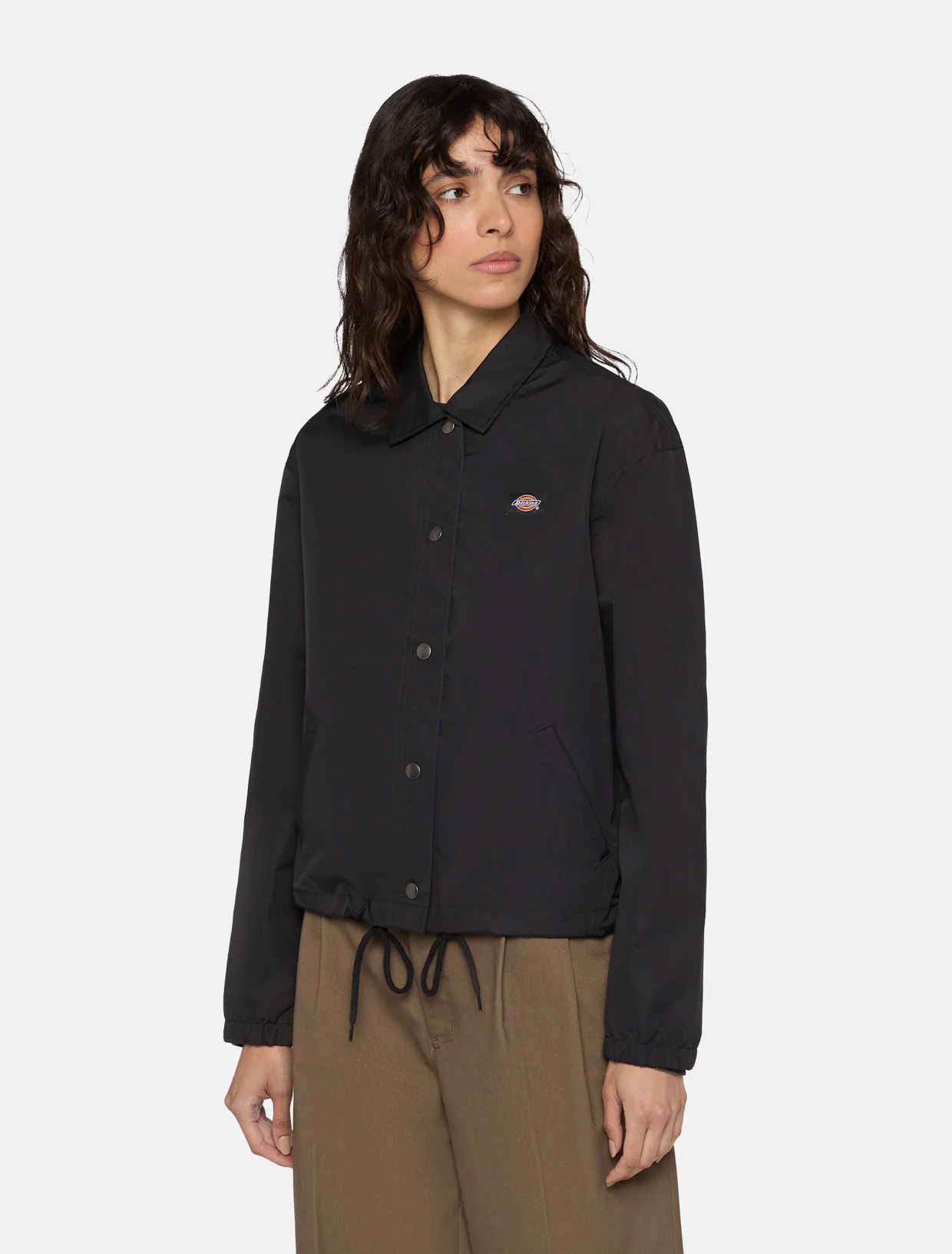 کاپشن دیکیز زنانه کراپ مدل Oakport Coach مشکی - Image 2