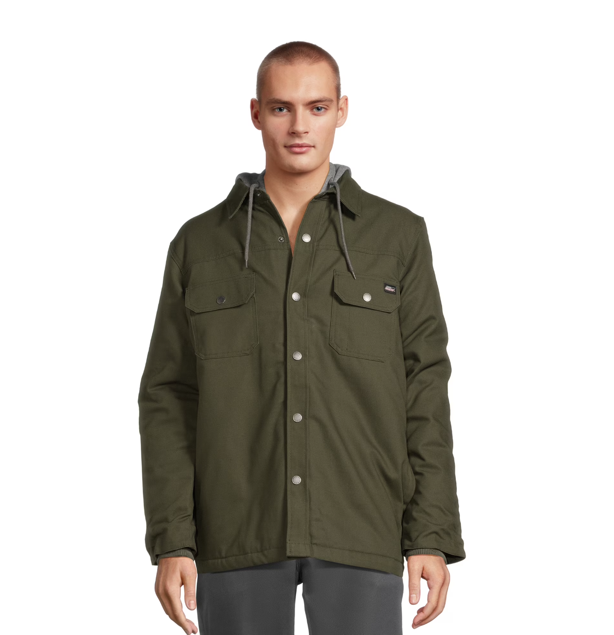 کاپشن دیکیز مدل Genuine Dickies Canvas Hooded Shirt سبز - Image 4